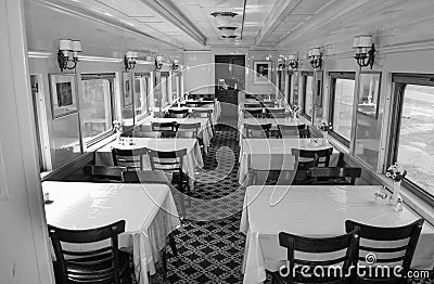 Dining Car, Clifton Forge, VA Editorial Stock Photo